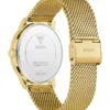 Gold-Tone and Blue Analog Watch