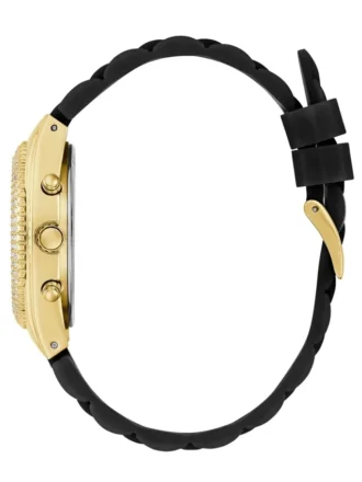Gold-Tone and Clear Multifunction Watch