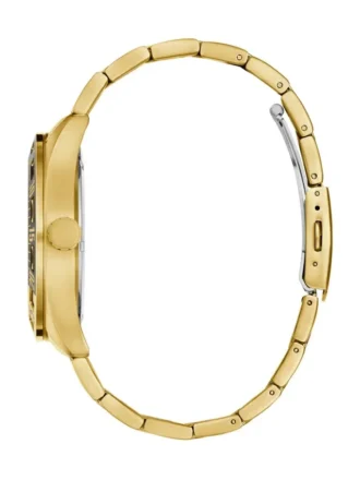 Gold-Tone and Green Multifunction Watch