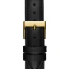 Gold-Tone and Leather Analog Logo Watch