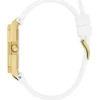 Gold-Tone and White Analog Watch
