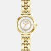 Gold-Tone Beaded Analog Watch