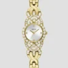 Gold-Tone Crystal Analog Watch