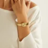 Gold-Tone Diamond Analog Watch