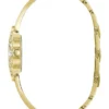 Gold-Tone Flower Analog Watch