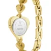 Gold-Tone Heart Analog Watch