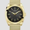 Gold-Tone Mesh Analog Watch