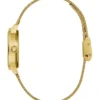 Gold-Tone Mesh Analog Watch