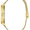 Gold-Tone Mesh Analog Watch