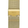 Gold-Tone Mesh Analog Watch