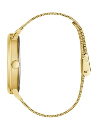 Gold-Tone Mesh Diamond Analog Watch