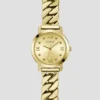 Gold-Tone Mixed Chain Analog Watch