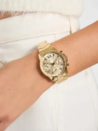 Gold-Tone Multifunction Watch