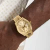 Gold-Tone Multifunction Watch