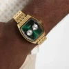 Gold-Tone Multifunction Watch