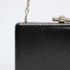 Gold-Tone Python Clutch