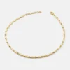 Gold-Tone Squared Links Necklace