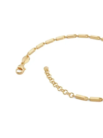 Gold-Tone Squared Links Necklace