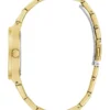 Gold-Tone Studded Analog Watch