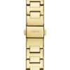 Gold-Tone Studded Analog Watch