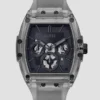 Gray Plastic and Silicone Multifunction Watch