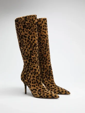 Gressa Knee-High Faux-Leather Boots