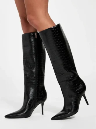 Gressa Knee-High Faux-Leather Boots