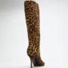 Gressa Knee-High Faux-Leather Boots