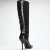 Gressa Knee-High Faux-Leather Boots