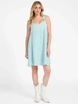 Gretel Overall Smock Mini Dress