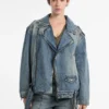 Guess Originals Denim Motorcycle Jacket