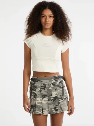 Guess Originals Eco Raw Edge Rhinestone Tee