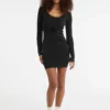 Guess Originals Eco Vintage Tie Mini Sweater Dress