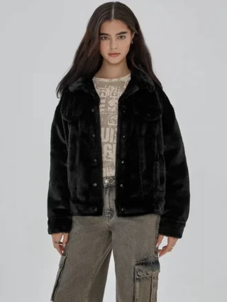 Guess Originals Oversized Fur Jacket