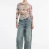 Guess Originals Printed Mesh Top