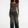 Guess Originals Ribbed Foldover Cardigan