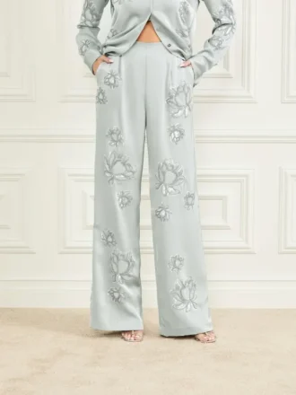 Gwen Embroidered Flower Pant