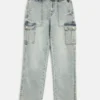 Hailey Straight Cargo Jeans (7-16)