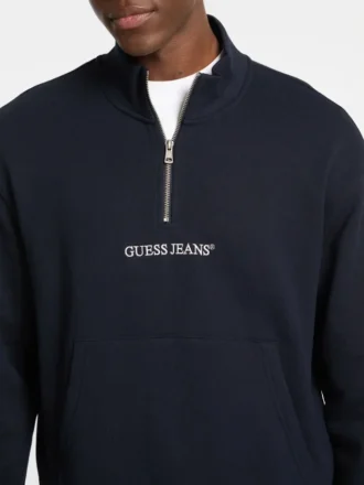 Half-Zip Logo Sweater