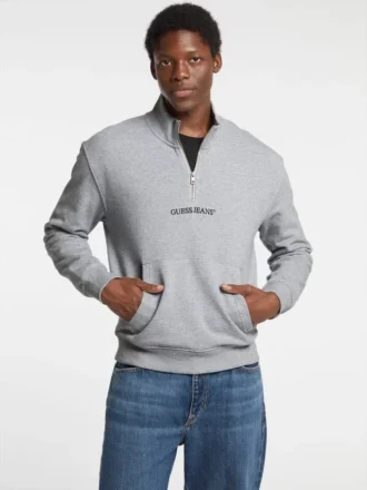Half-Zip Logo Sweater