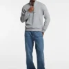 Half-Zip Logo Sweater