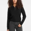 Half-Zip Ribbed Sweater