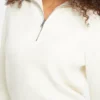Half-Zip Ribbed Sweater