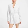 Hazel Embroidered Eyelet Romper