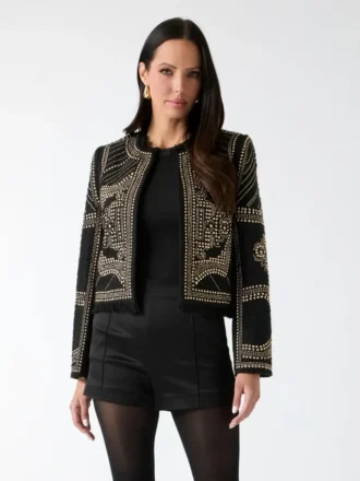 Helene Studded Embroidery Jacket