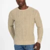 Herman Cable-Knit Washed Sweater