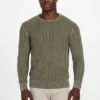 Herman Cable-Knit Washed Sweater