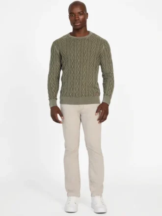 Herman Cable-Knit Washed Sweater