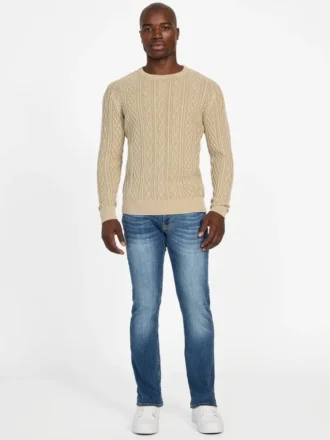 Herman Cable-Knit Washed Sweater
