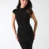 Hermione Cap Sleeve Sweater Dress